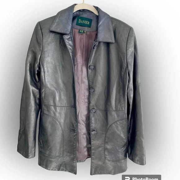 DANIER Gorgeous Black Authentic Leather Jacket Size XS - Picture 1 of 17